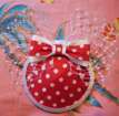 Red Fascinator With White Dots