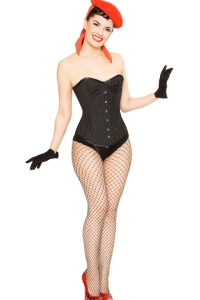 Steel Boned Pin Stripe Corset